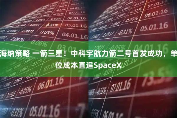 海纳策略 一箭三星！中科宇航力箭二号首发成功，单位成本直追SpaceX